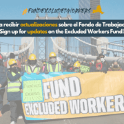 Demo in support of a fund for excluded workers.