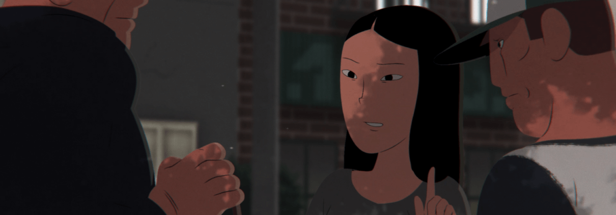 Drawing from KYR video Drawing from the video, "In Our Communities, In Our Streets."