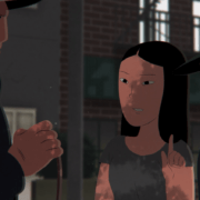 Drawing from the video, "In Our Communities, In Our Streets."