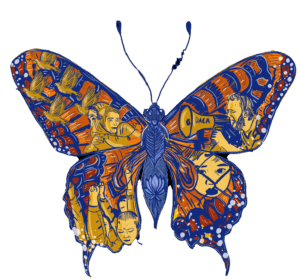 Multicolored butterfly